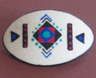 Brosche Strau�eneischale
